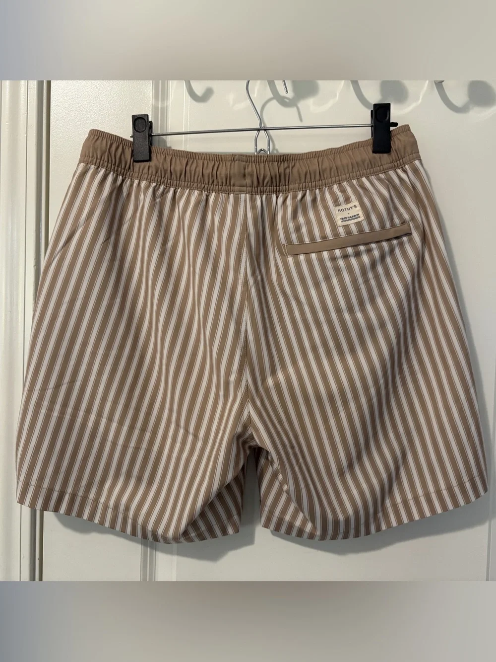 Fair Harbor X Rothy’s Bayberry Swim Trunk Men's Large Lined Shorts 7